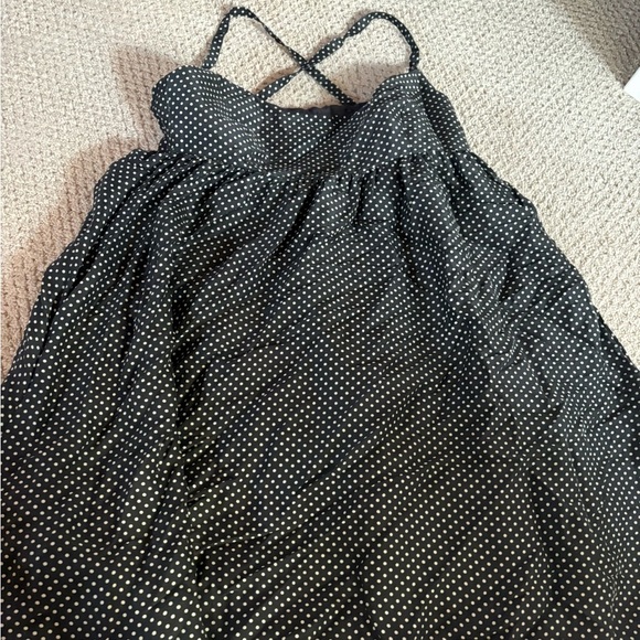 J. Crew 100% Silk Black and White Strapless Dress - Picture 3 of 5